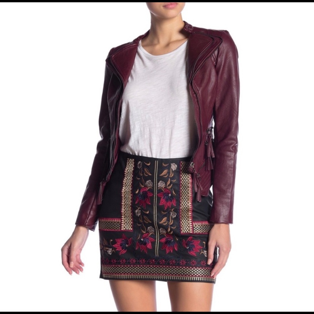 ROMEO & JULIET Faux Leather Rocker Jacket L - Picture 2 of 4